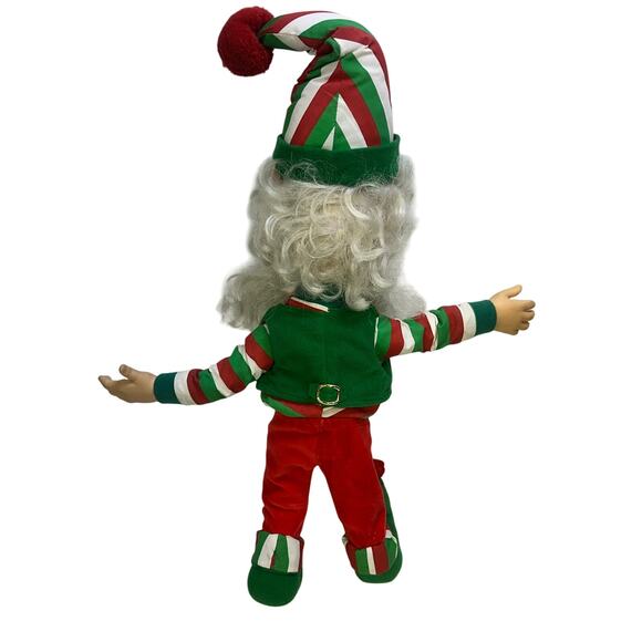 North Pole Village Enesco 3 Vintage 1994 Sandi Zimnicki Poseable 20" Elf Dolls - Picture 6 of 9